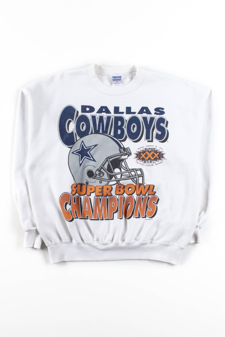 Vintage Cowboys Super Bowl XXX Champions Sweatshirt (1996) 1