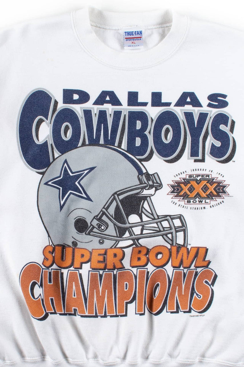 Vintage Cowboys Super Bowl XXX Champions Sweatshirt (1996) 1