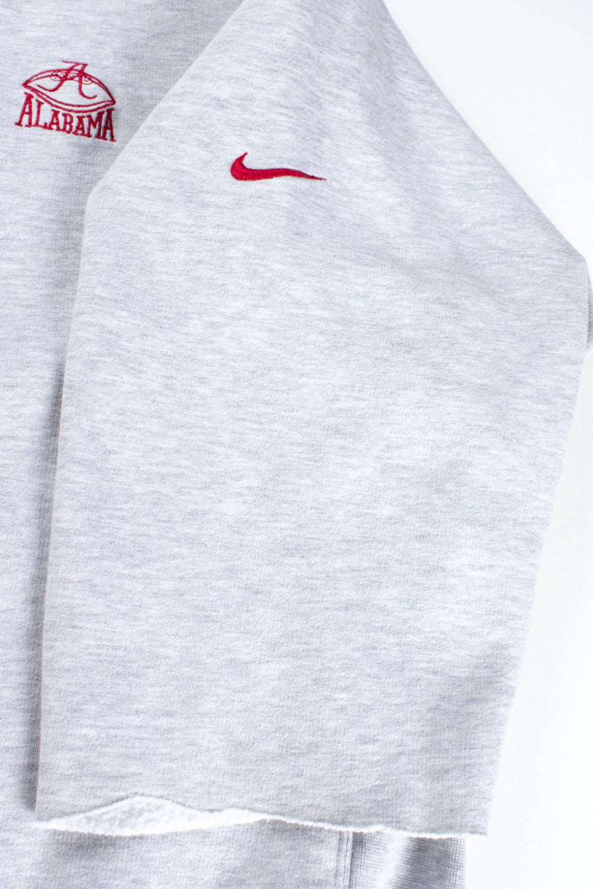 Vintage Cropped Sleeve University Of Alabama Sweatshirt