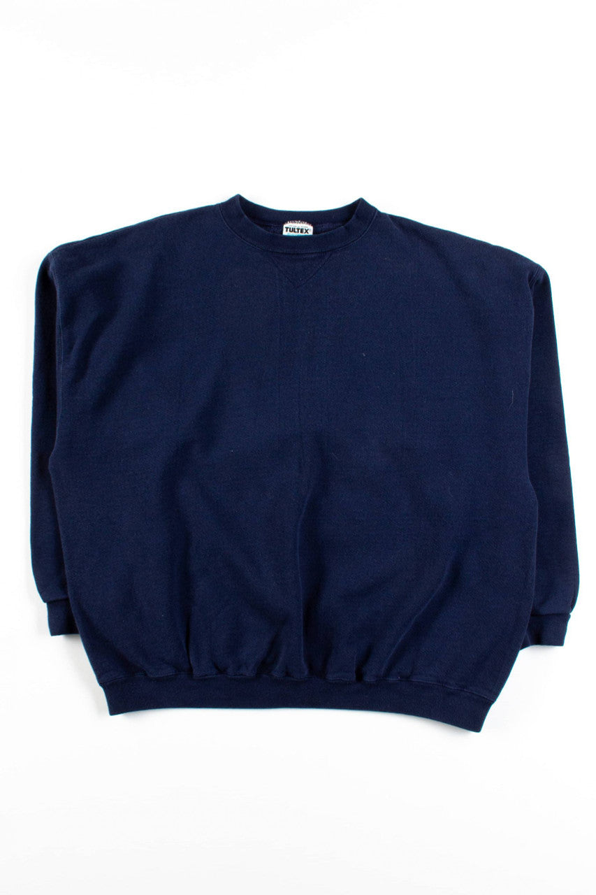 Vintage Plain Navy Tultex Sweatshirt