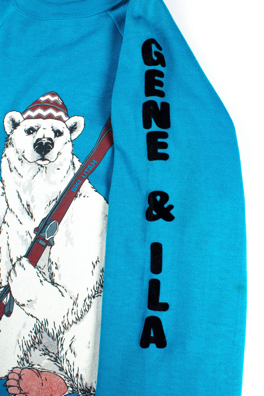 Gene & Ila Ski Utah Vintage Sweatshirt (1985)