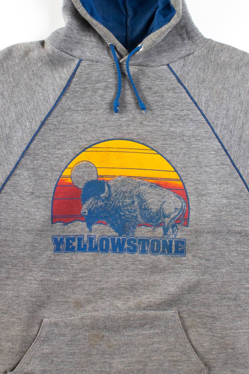 Vintage Yellowstone Buffalo Hoodie