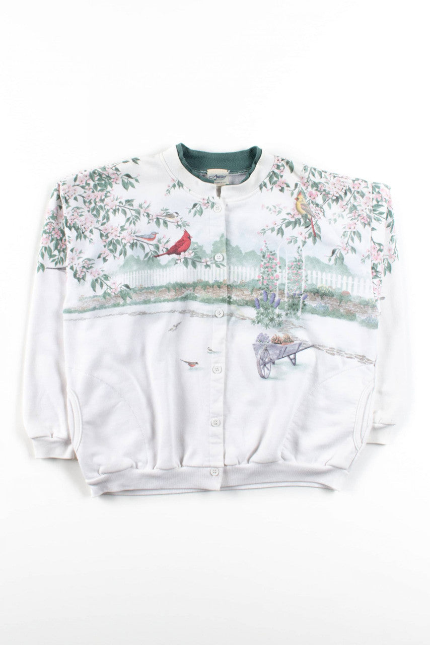 Vintage Garden Cardigan Sweatshirt