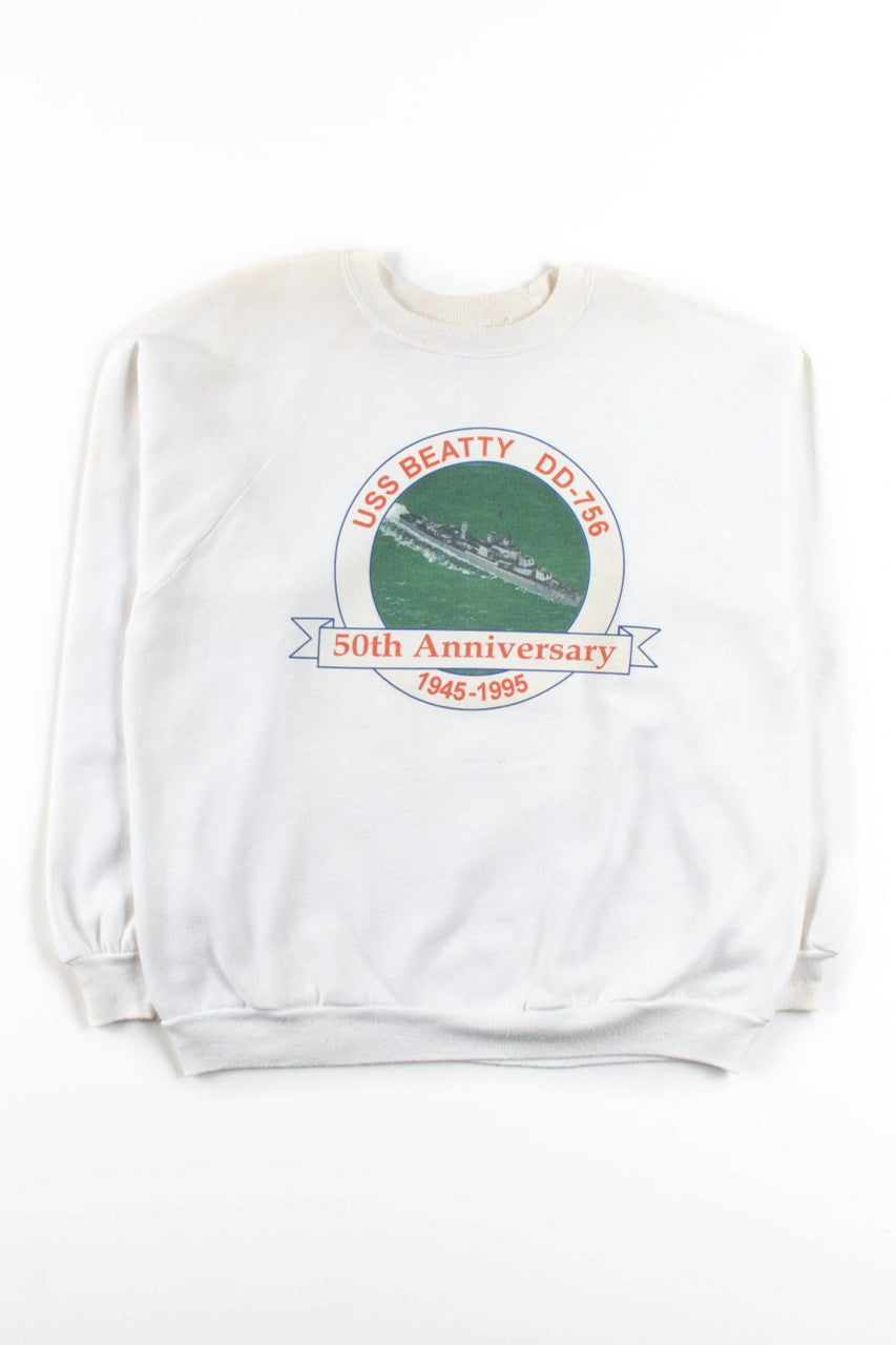 Vintage USS Beatty 50th Anniversary Sweatshirt (1995)