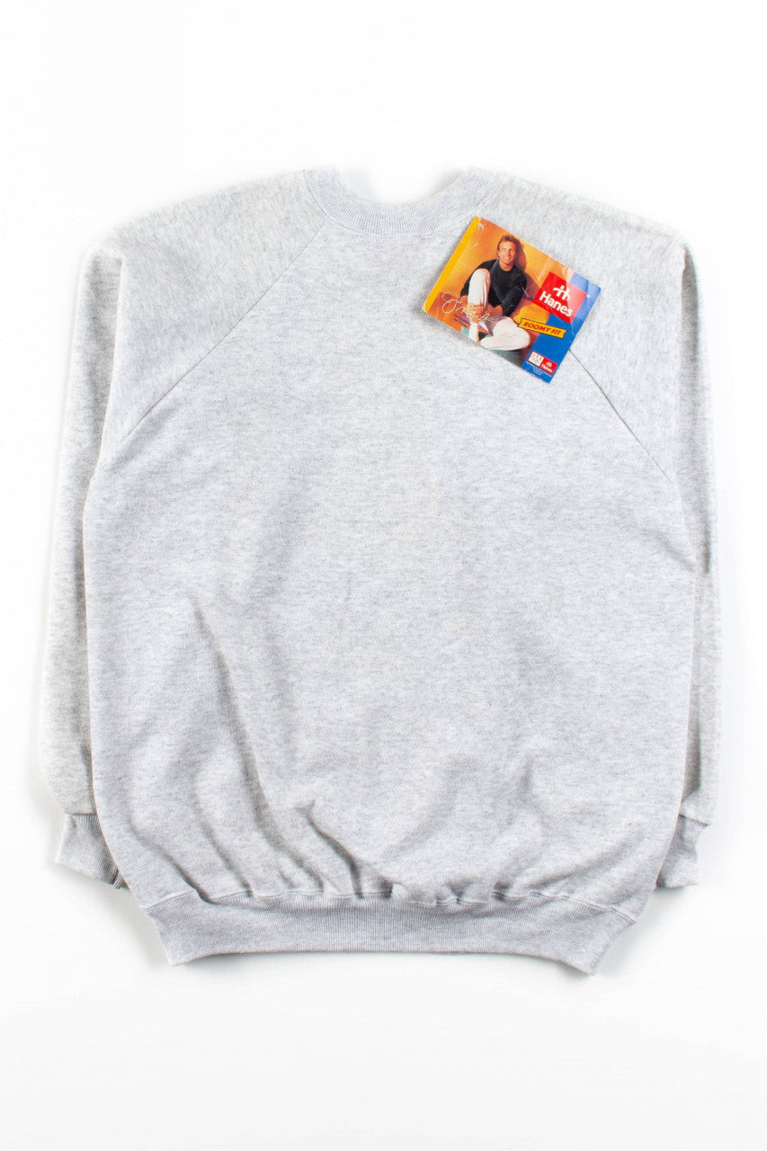 Vintage Deadstock Plain Gray Sweatshirt