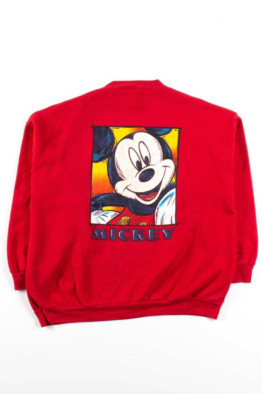 Vintage Mickey Mouse Face Sweatshirt