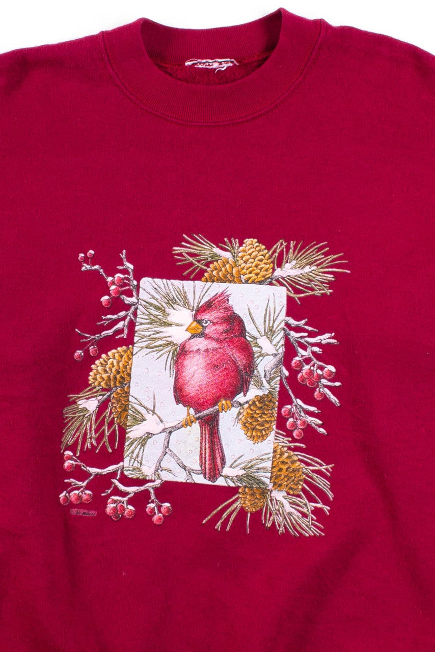 Vintage Cardinal Pinecones Sweatshirt