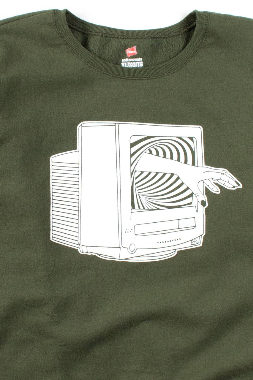 Ragstock Original Screen Print Videodrome Sweatshirt (XL) 4