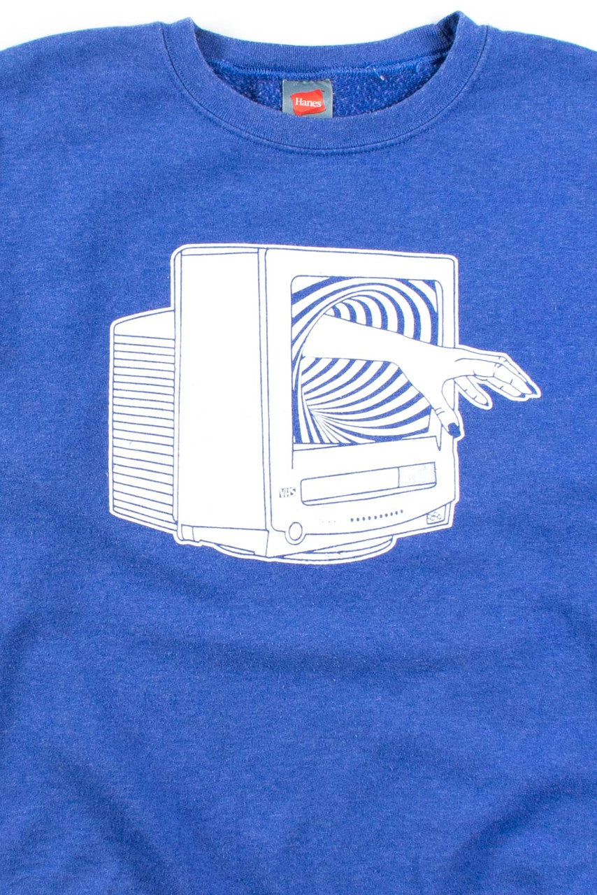 Ragstock Original Screen Print Videodrome Sweatshirt (L)