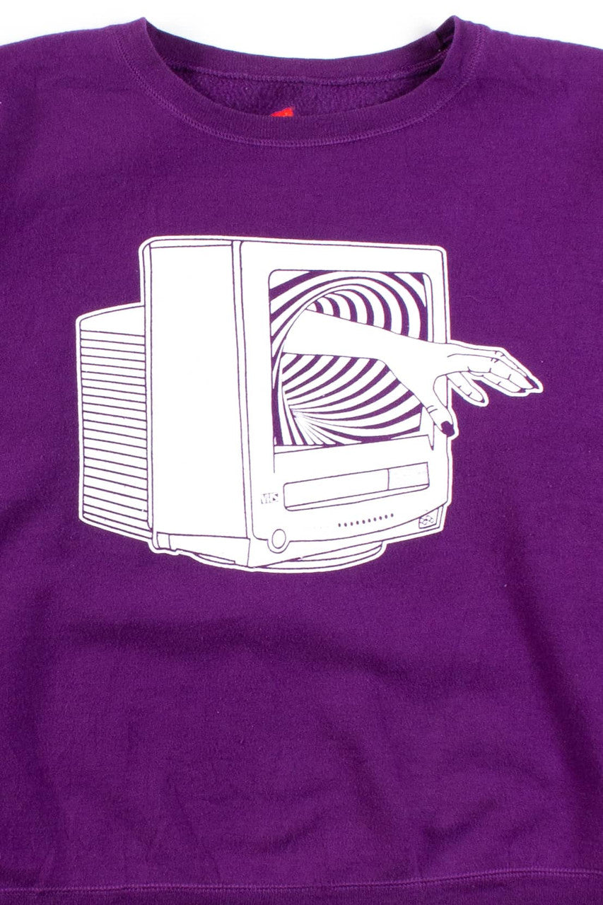 Ragstock Original Screen Print Videodrome Sweatshirt (M)