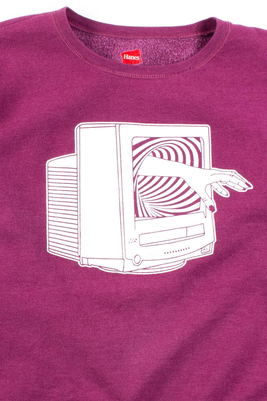 Ragstock Original Screen Print Videodrome Sweatshirt (XL) 5