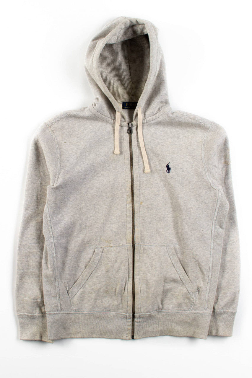 Gray Polo By Ralph Lauren Zip Hoodie