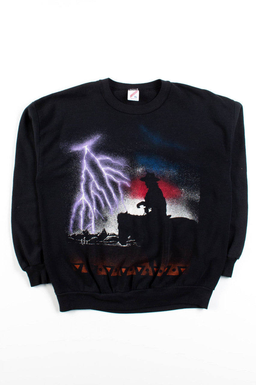 Vintage Frontier Lightning Sweatshirt (1980s)