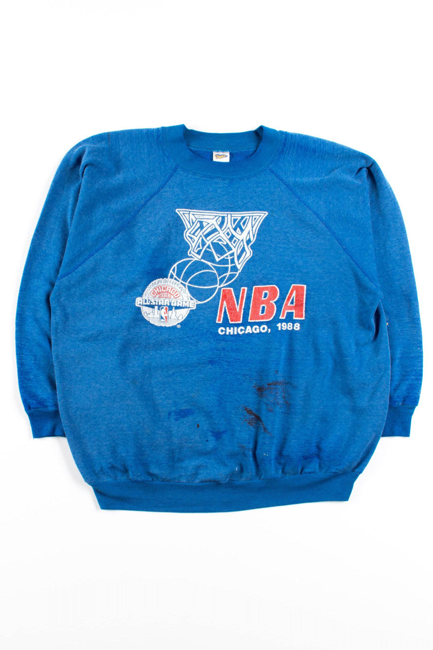 Vintage Distressed NBA All Star Game Sweatshirt (1988)