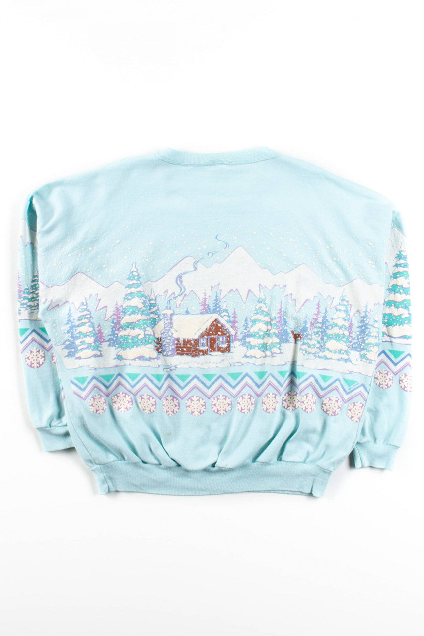 Vintage Alaska Winter Landscape Sweatshirt