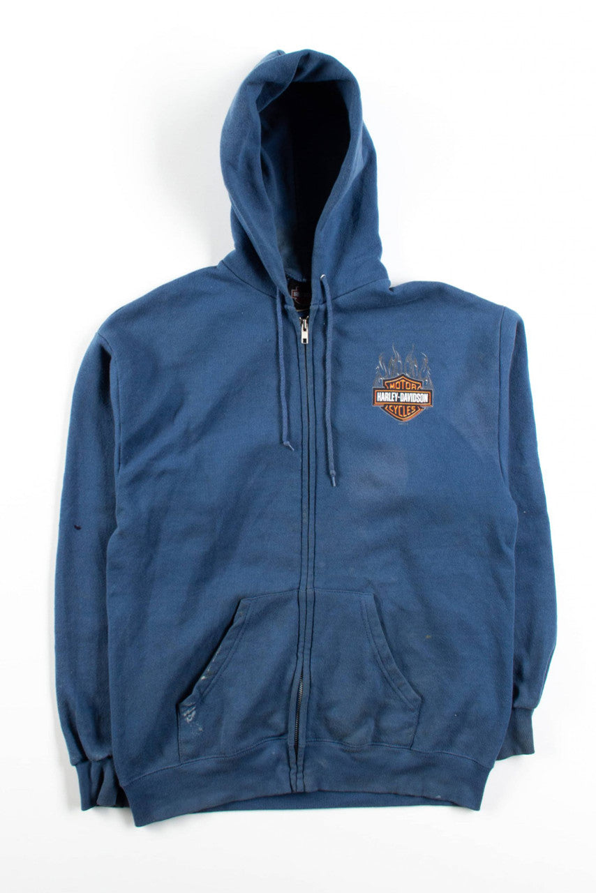 Vintage Grand Rapids Harley Davidson Zip Hoodie