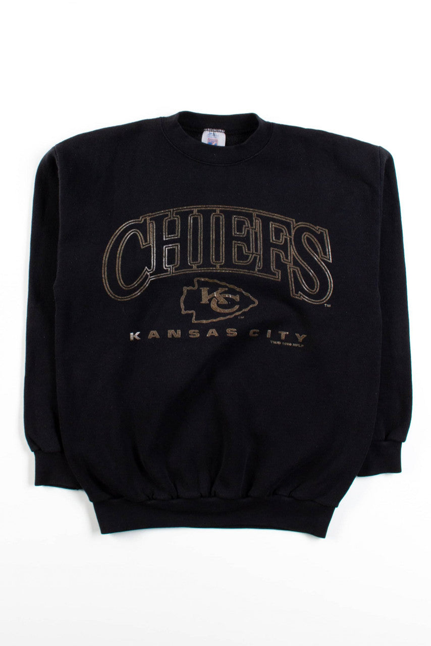 Vintage Black Kansas City Chiefs Sweatshirt (1996)