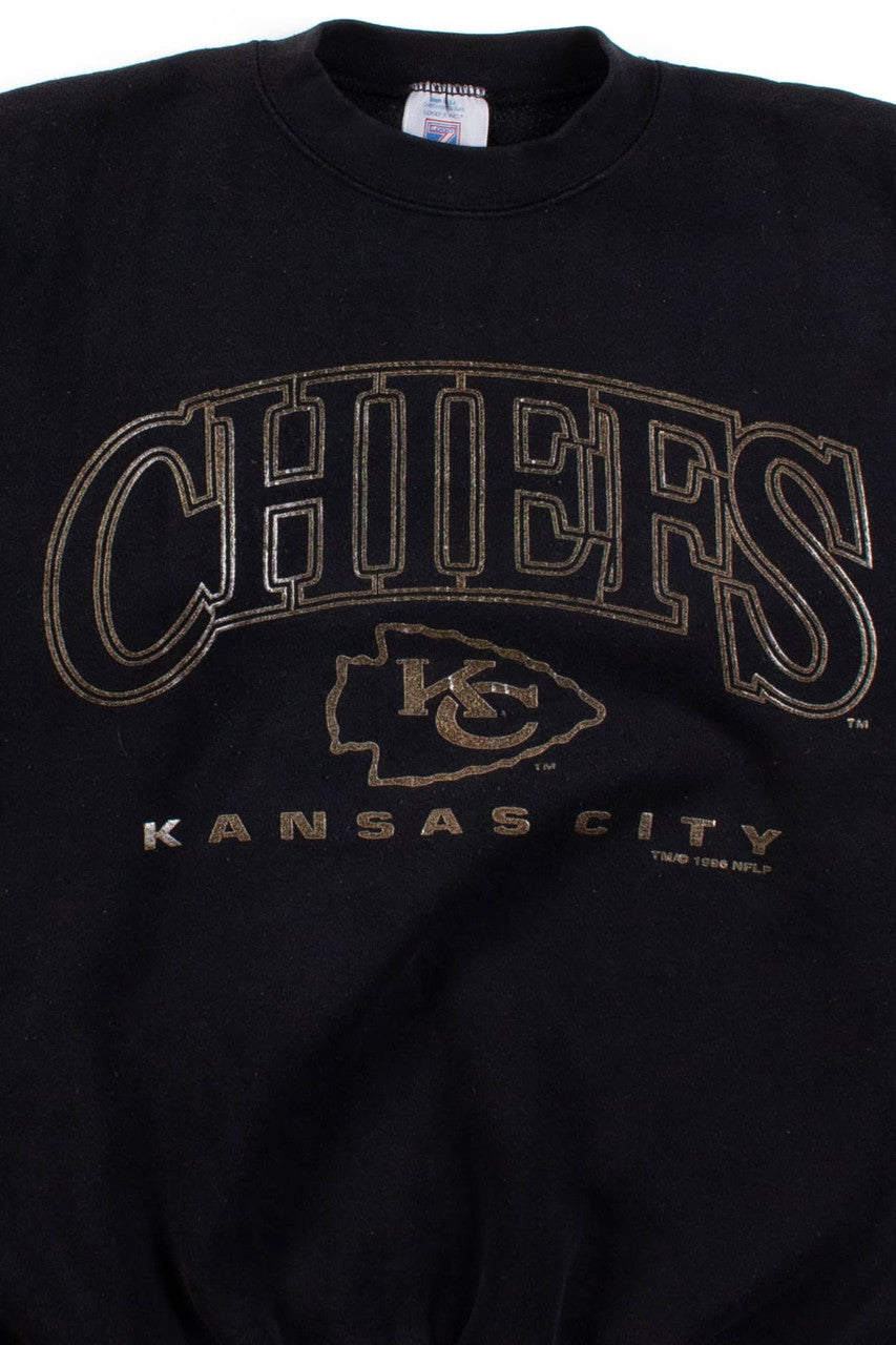 Vintage Black Kansas City Chiefs Sweatshirt (1996)