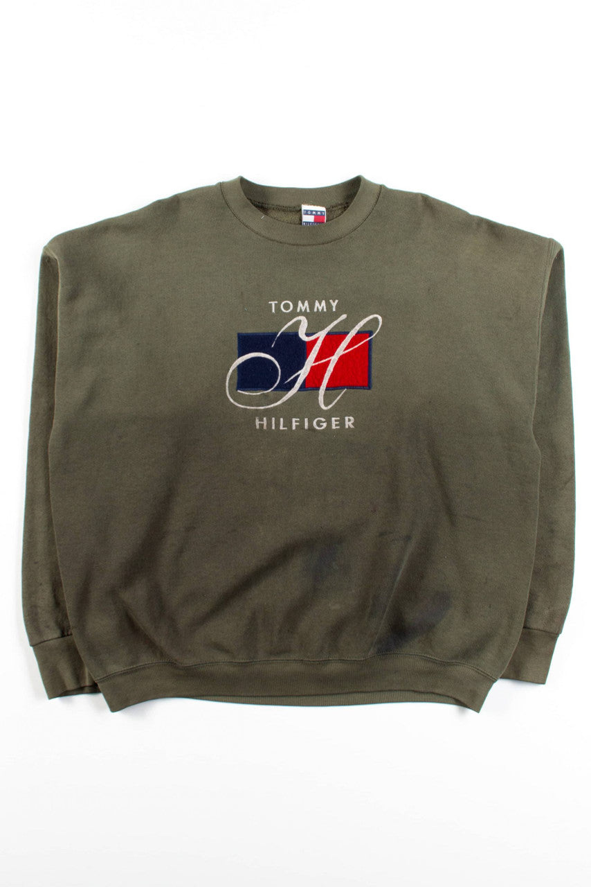 Vintage Olive Tommy Hilfiger Sweatshirt