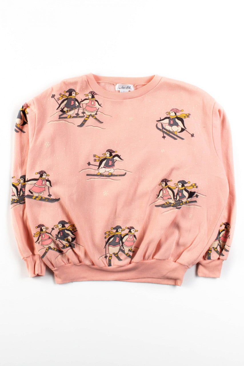 Vintage Penguin Skiers Sweatshirt