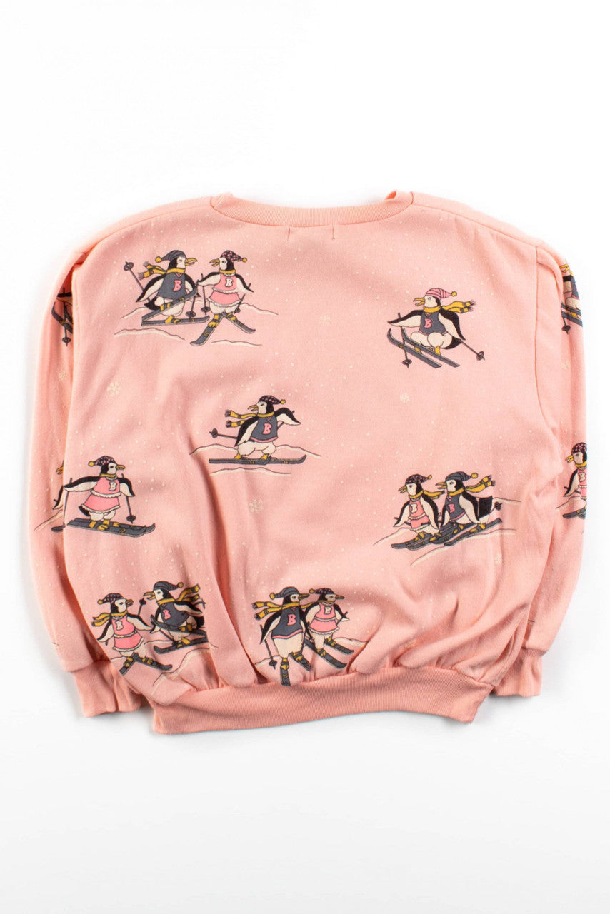 Vintage Penguin Skiers Sweatshirt