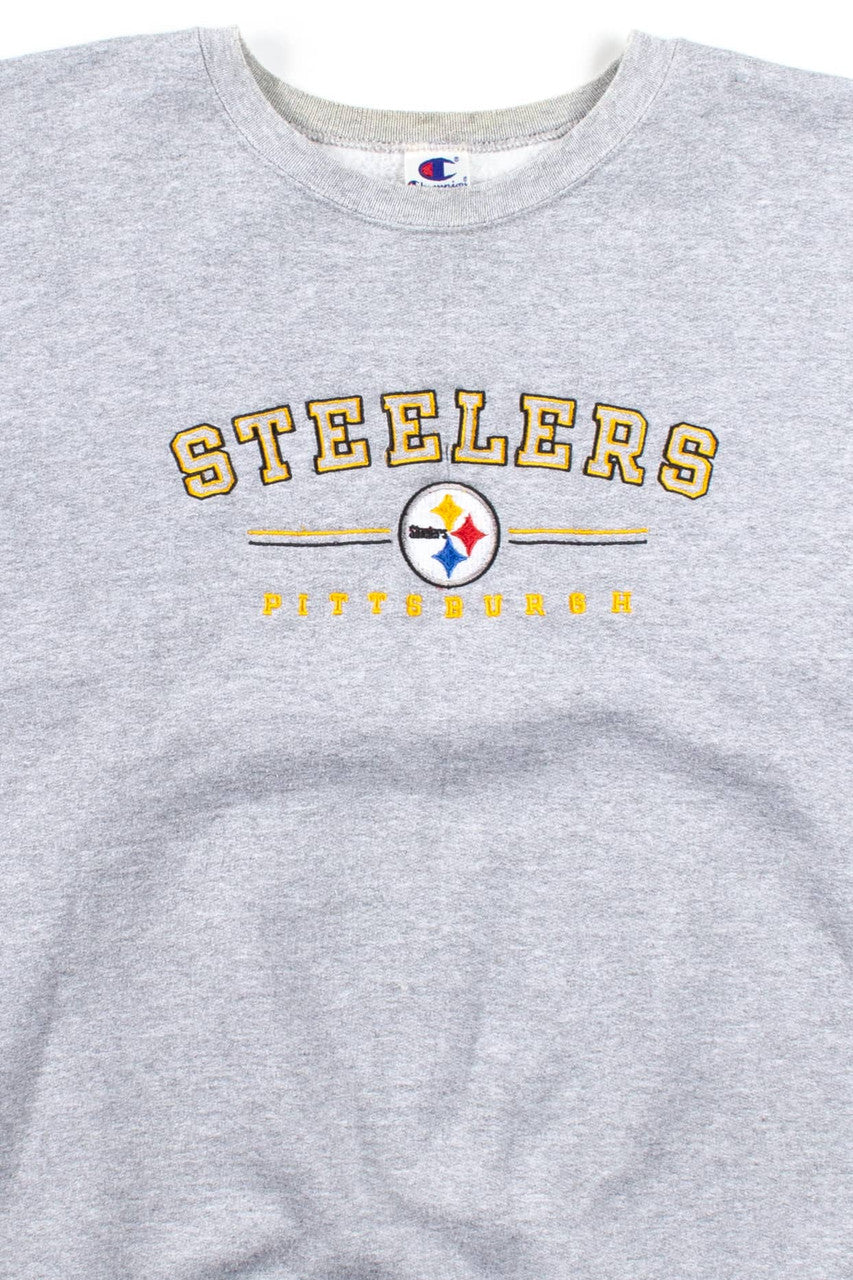 Vintage Gray Pittsburgh Steelers Sweatshirt