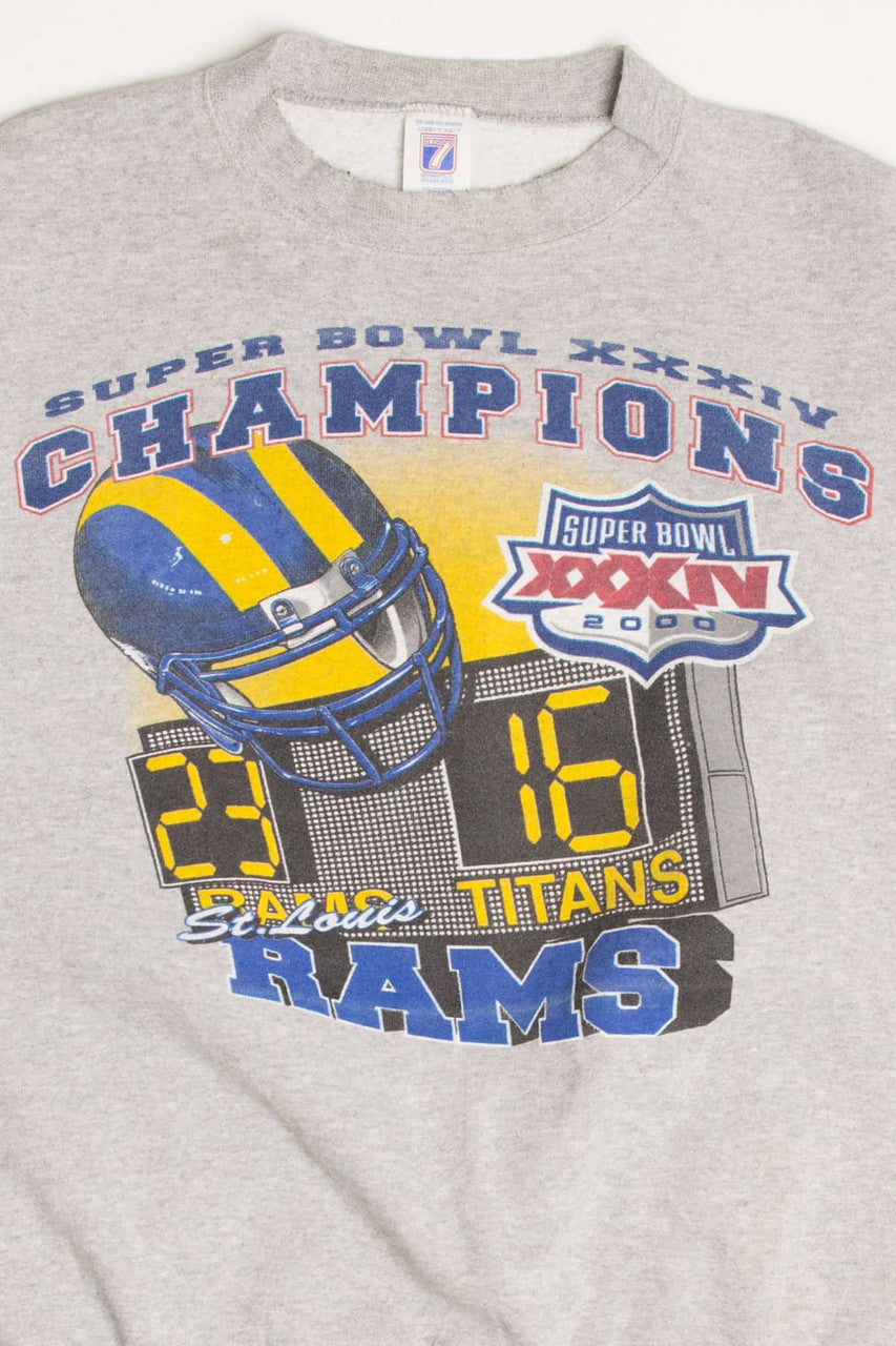 St. Louis Rams 2000 Super Bowl Sweatshirt