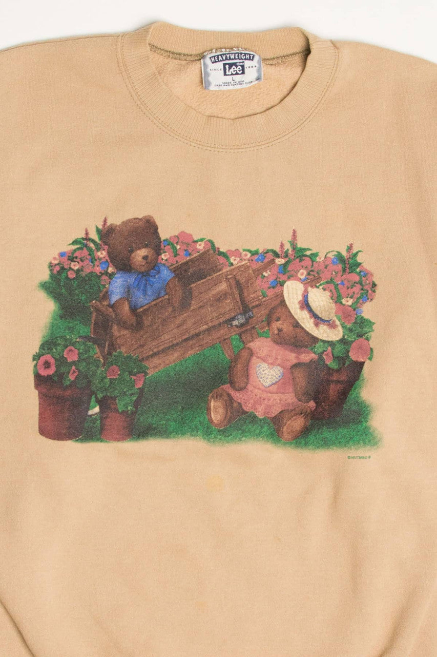 Vintage Teddy Bears In The Garden Sweatshirt