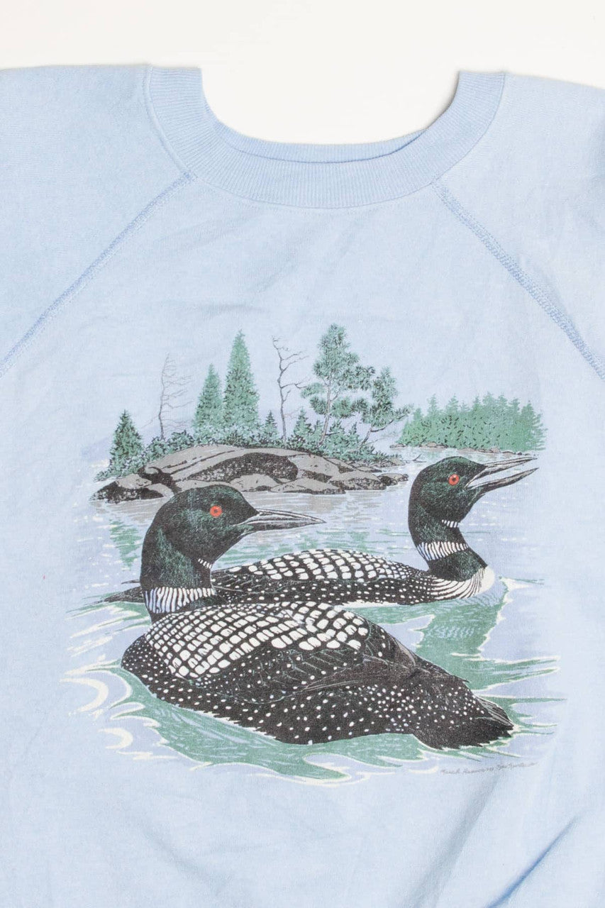 Vintage Light Blue Loons Sweatshirt