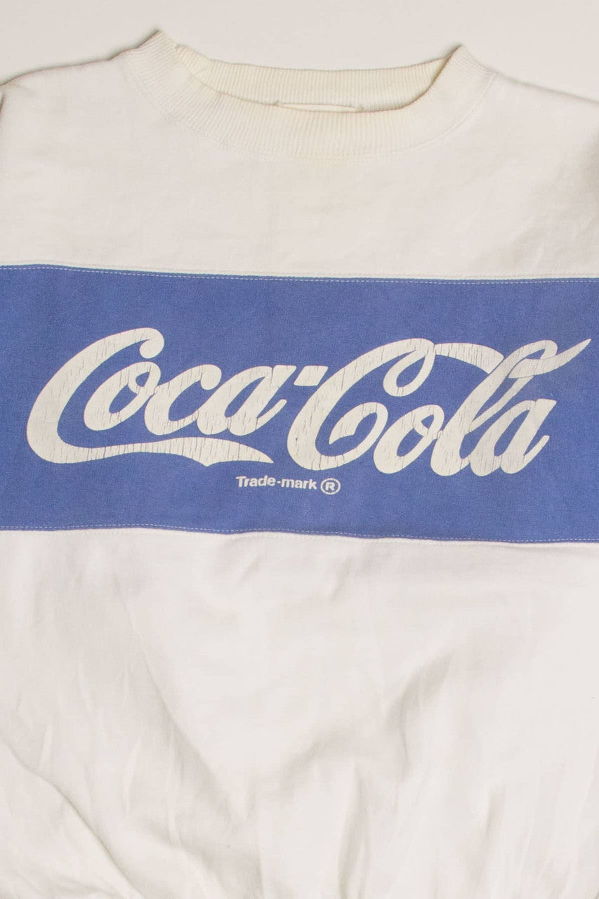 Vintage Coca-Cola Stripe Sweatshirt