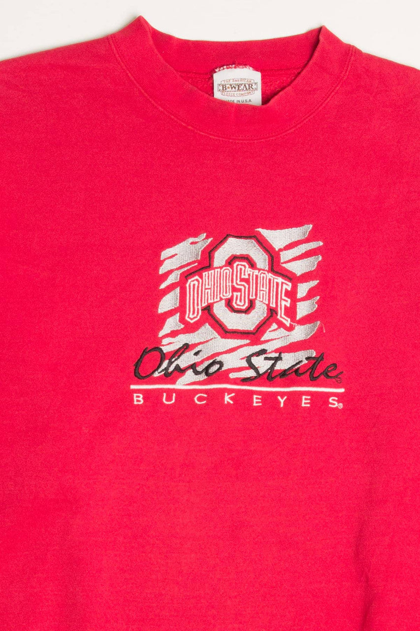 Embroidered Ohio State Buckeyes Sweatshirt
