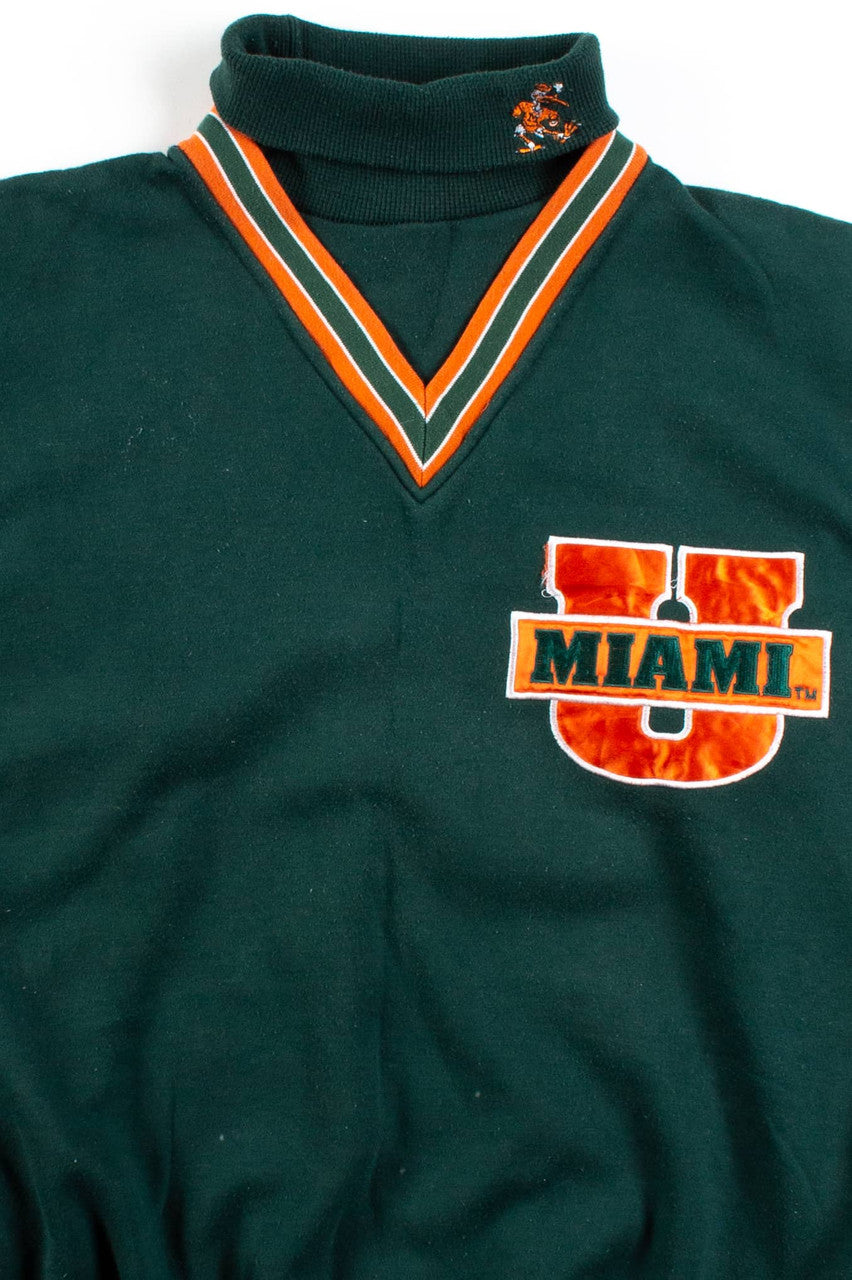 Vintage Miami University Turtleneck Sweatshirt