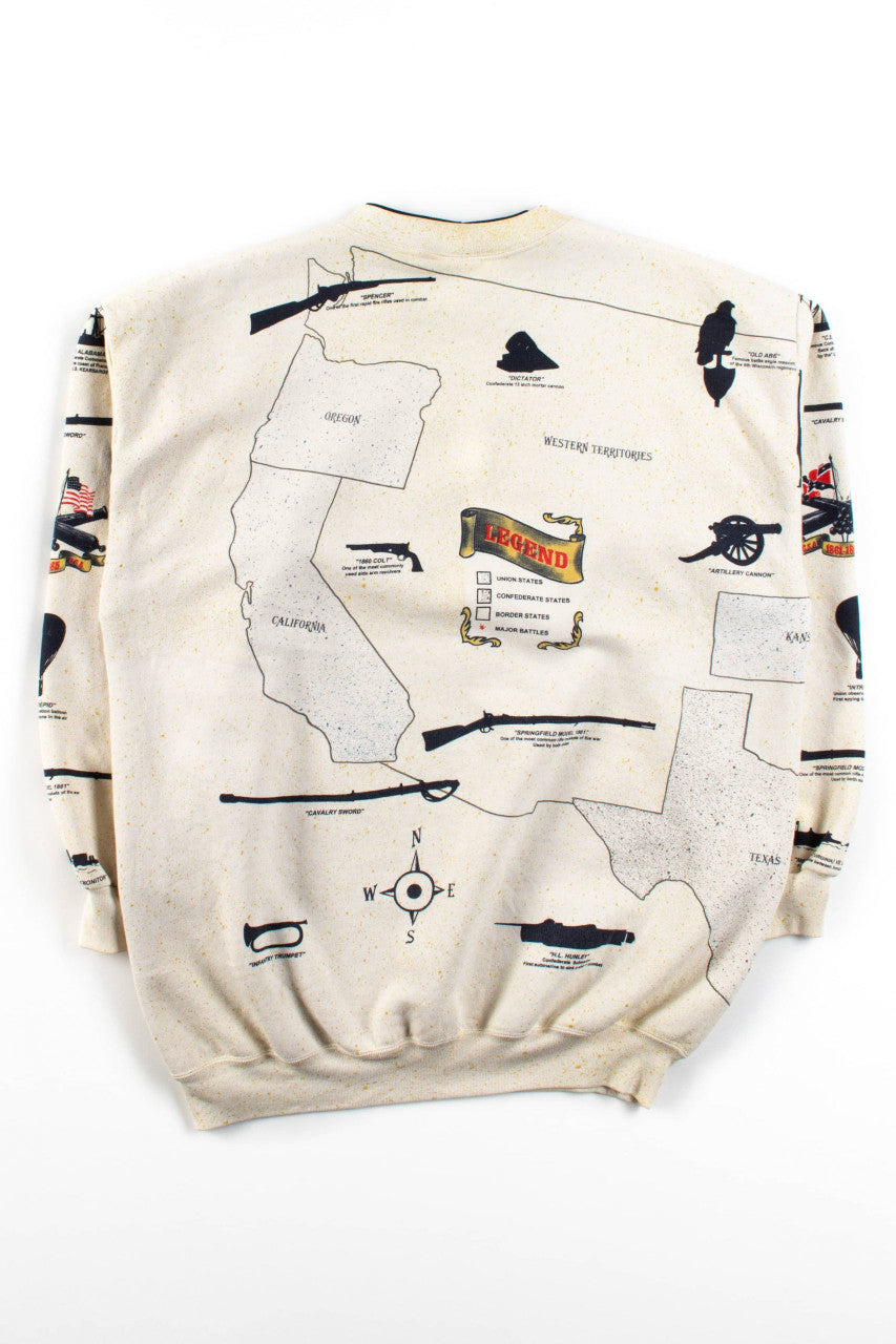 Vintage Civil War Battles Sweatshirt