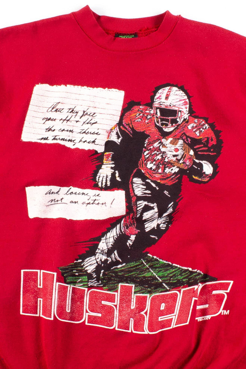 Vintage Nebraska Huskers Notes Sweatshirt (1990s)