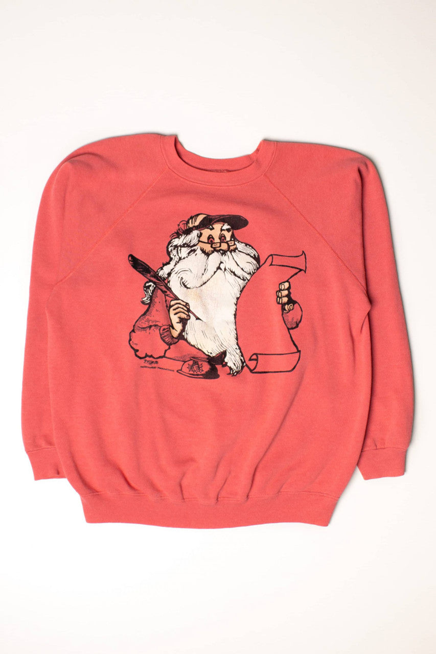 Vintage Santa's List Sweatshirt (1988)