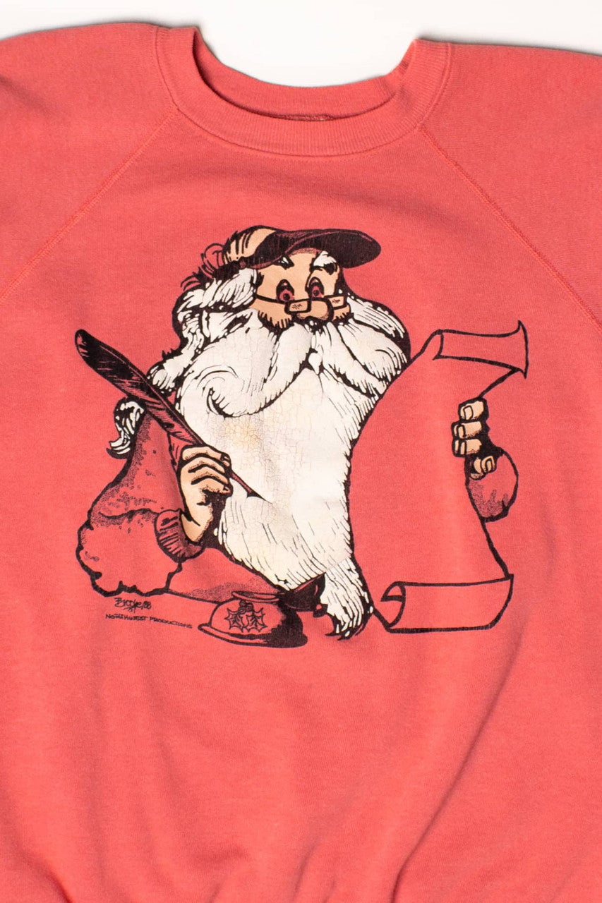 Vintage Santa's List Sweatshirt (1988)