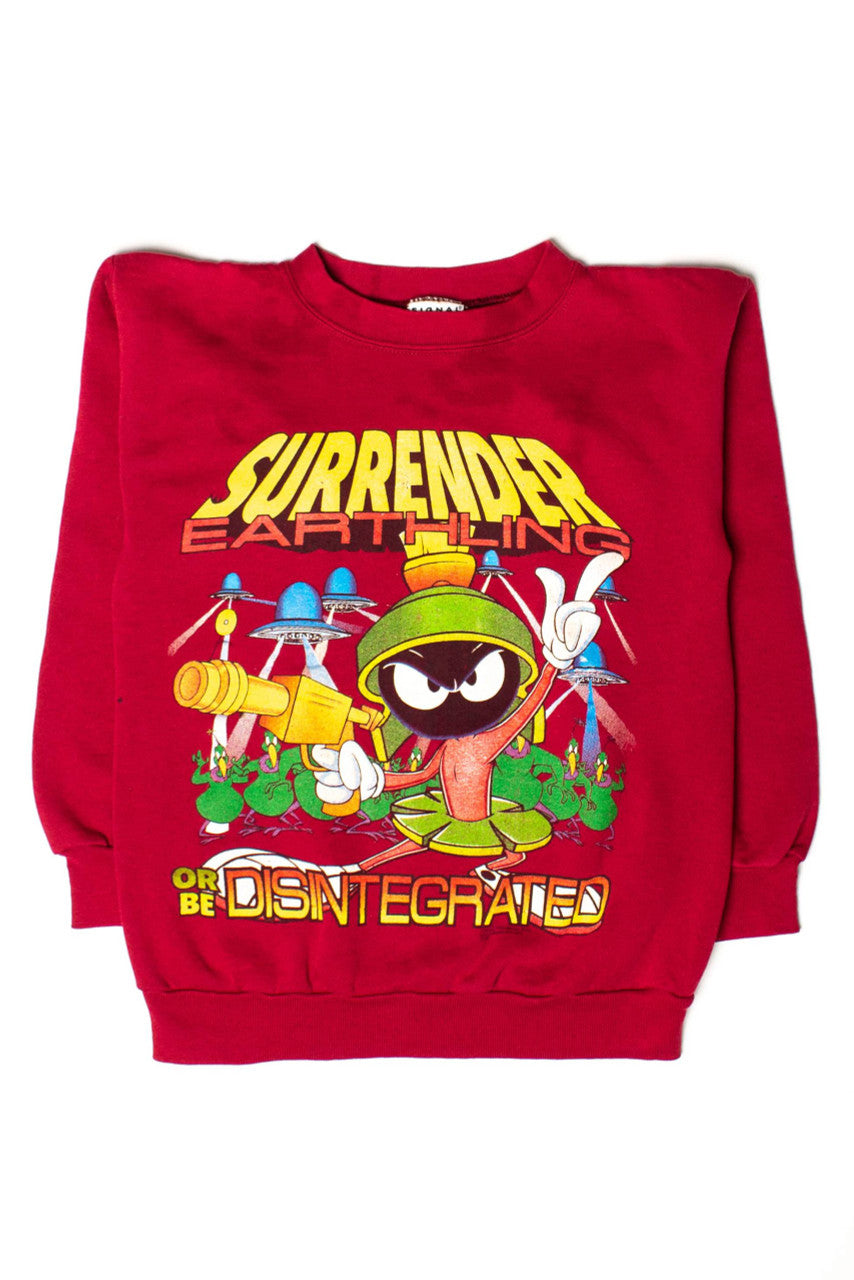 Vintage Marvin The Martian Surrender Earthling Sweatshirt (1993)
