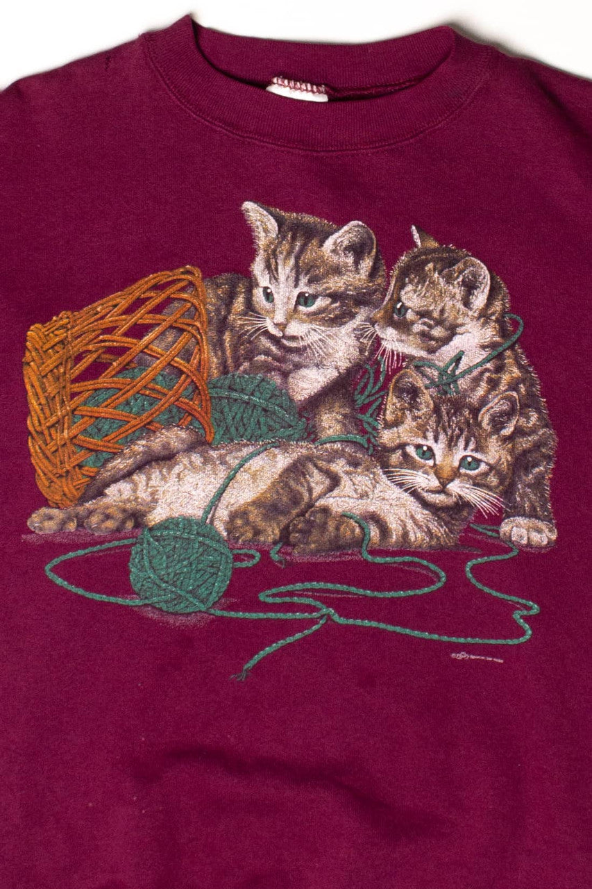 Vintage Kittens & Yarn Sweatshirt 1