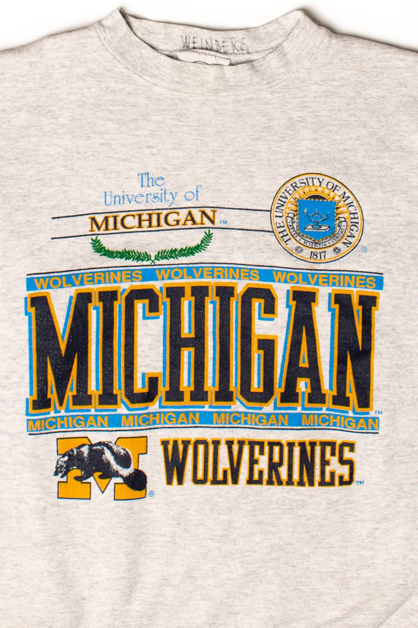 Vintage University Of Michigan Wolverines Sweatshirt