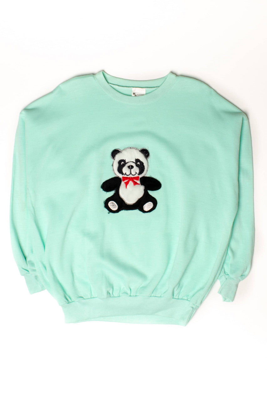Vintage Fuzzy Panda Sweatshirt (1980s)