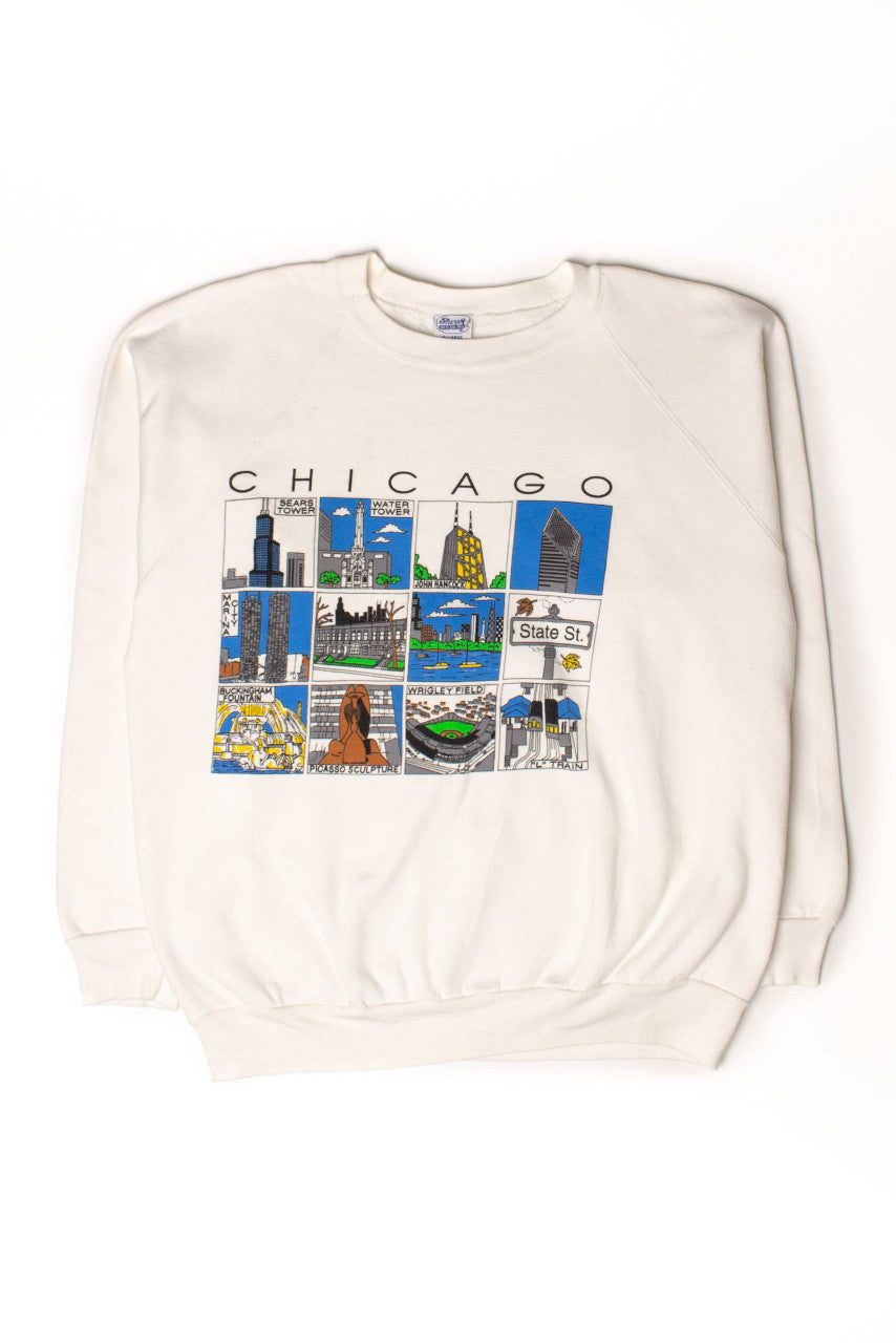 Vintage Chicago Squares Sweatshirt (1990s)