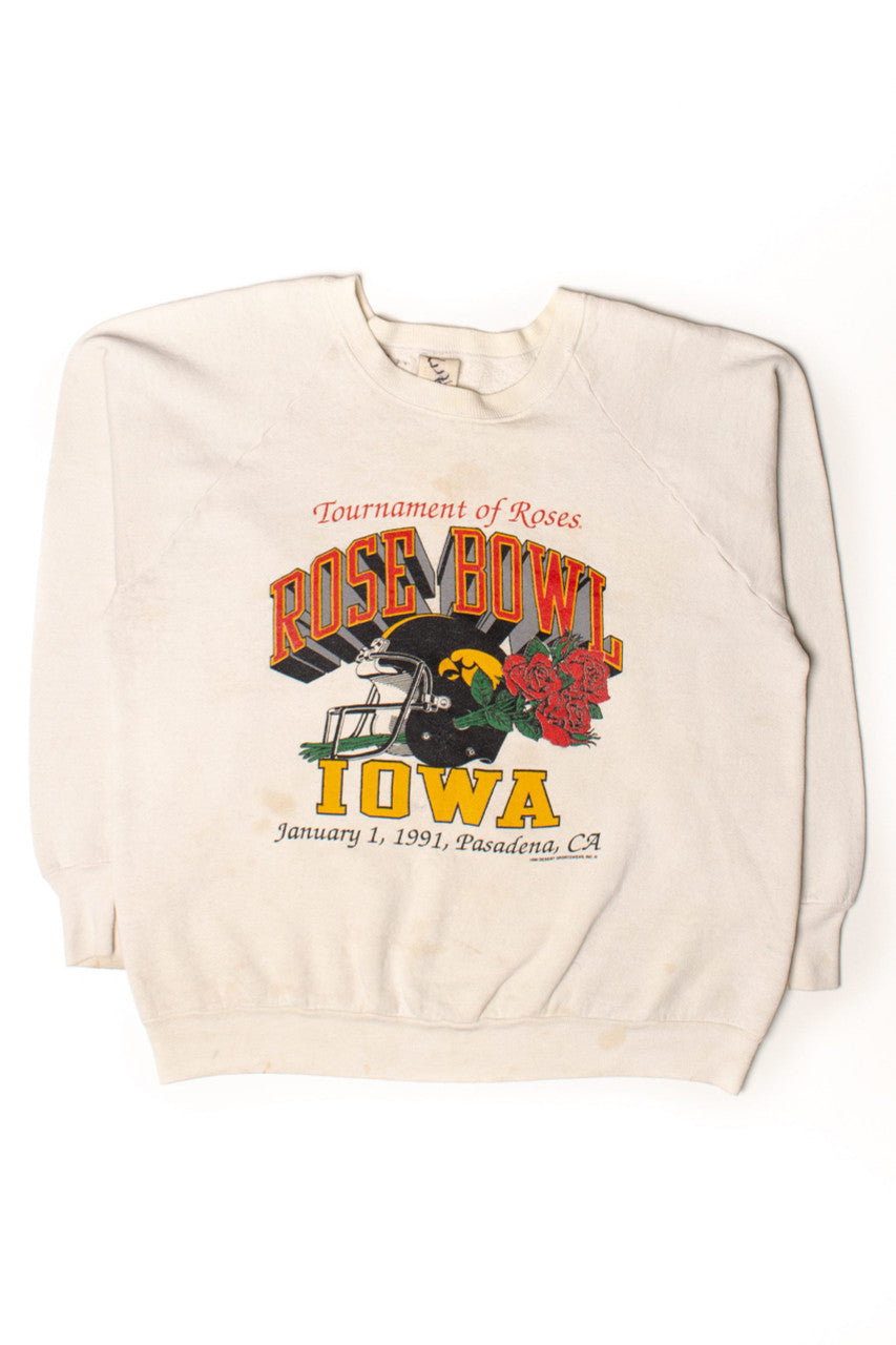 Vintage University Of Iowa Rose Bowl Sweatshirt (1991)