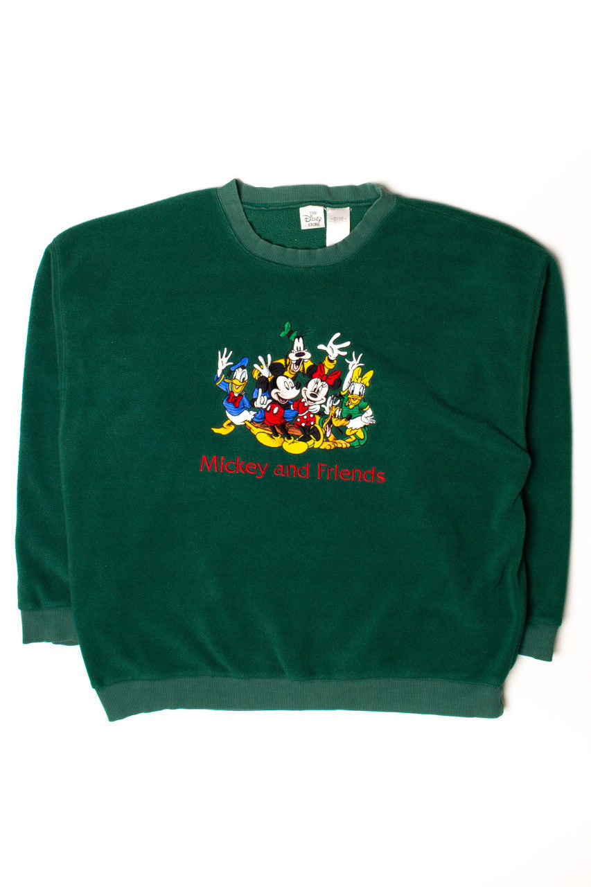 Vintage Mickey and Friends Fleece Sweatshirt (1990s)
