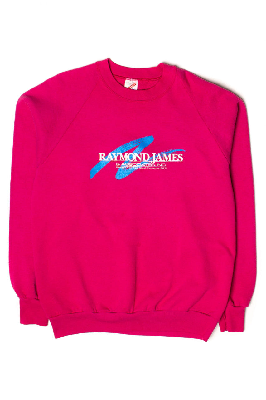 Vintage Magenta Raymond James & Associates Sweatshirt (1990s)