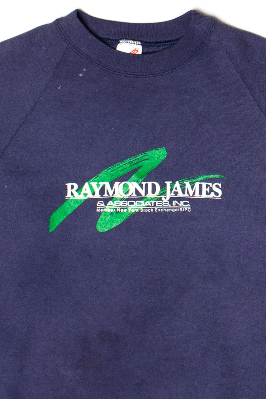 Vintage Navy Raymond James & Associates Sweatshirt (1990s) 1