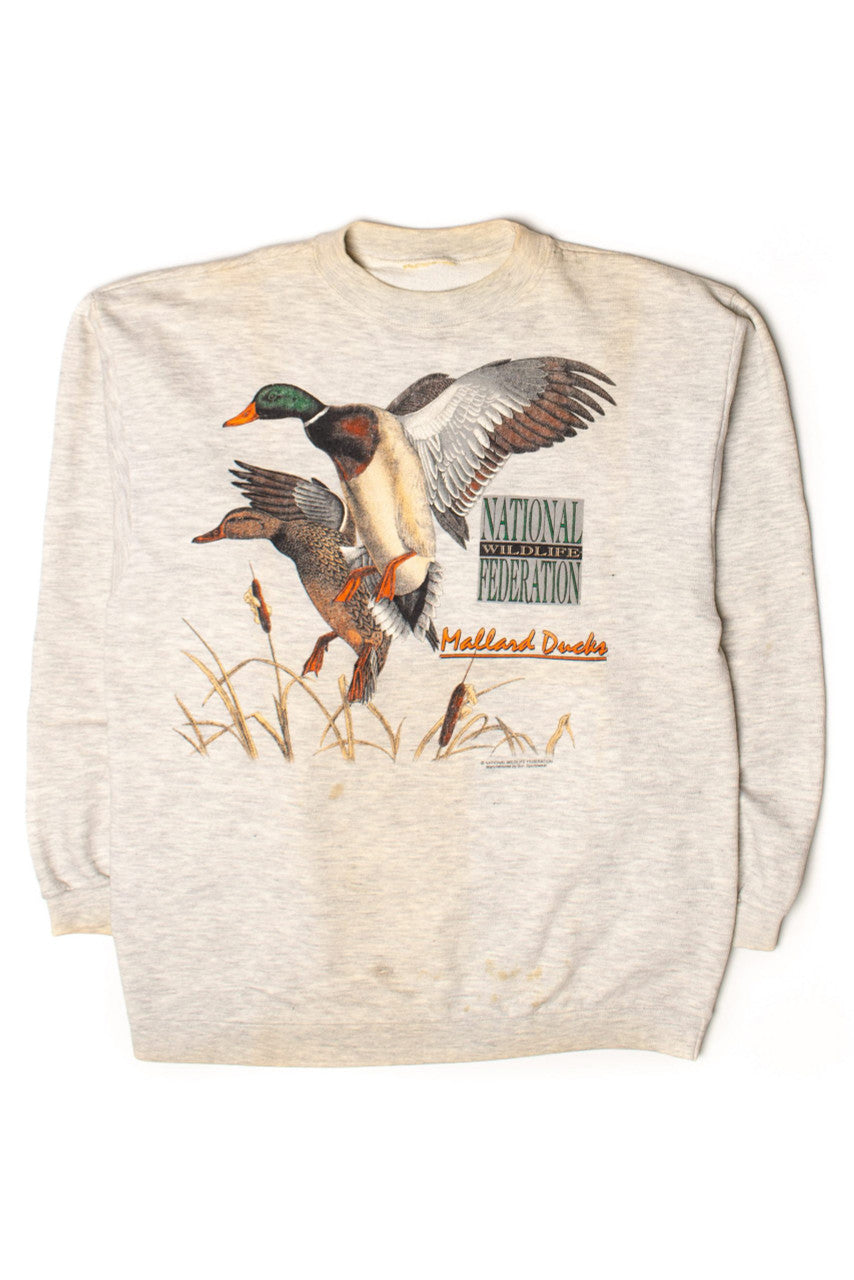 Vintage National Wildlife Federation Mallard Ducks Sweatshirt (1990s)