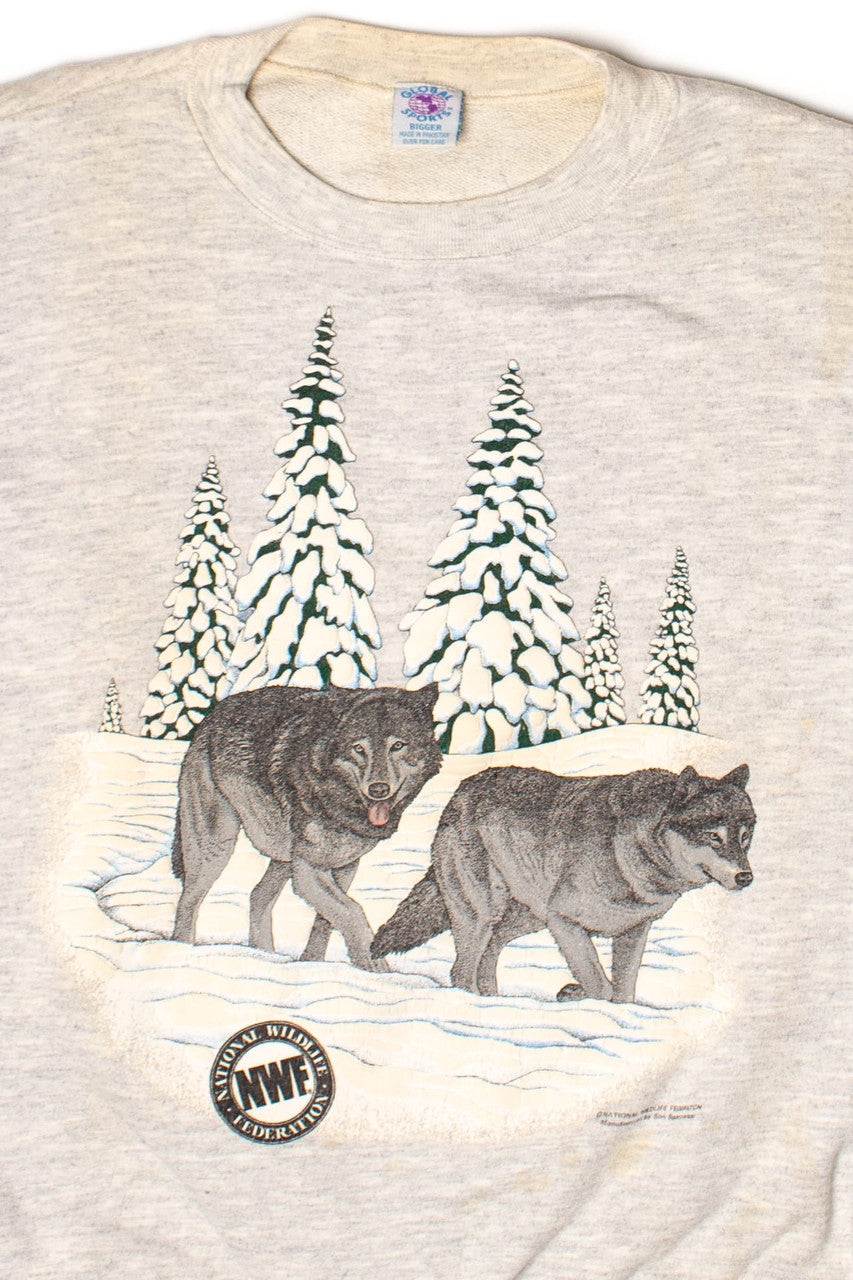 Vintage NWF Winter Wolves Sweatshirt (1990s)