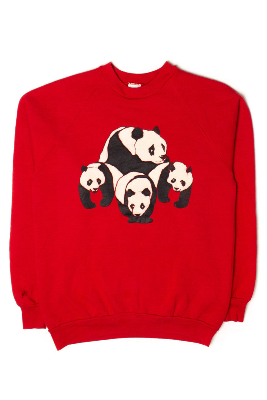 Vintage Four Pandas Sweatshirt (1990s)