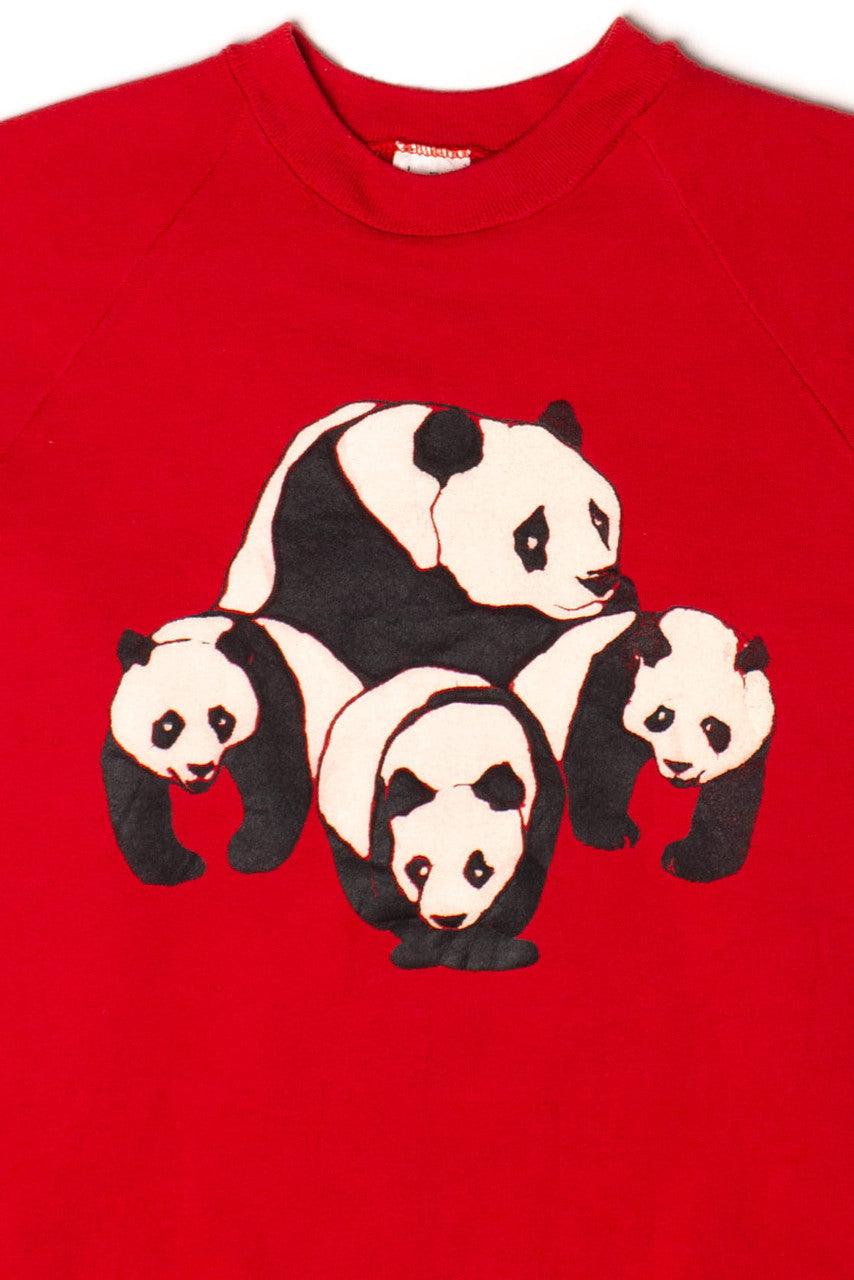 Vintage Four Pandas Sweatshirt (1990s)