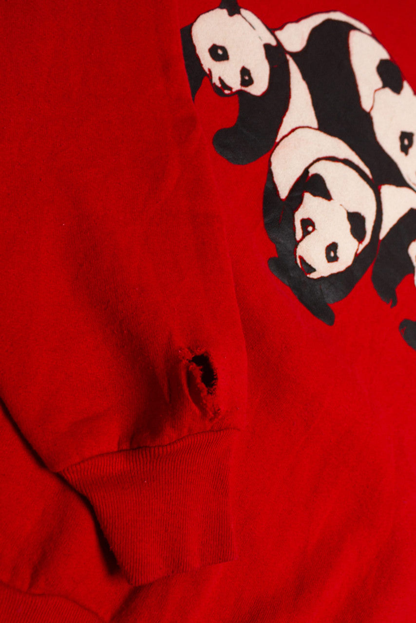Vintage Four Pandas Sweatshirt (1990s)